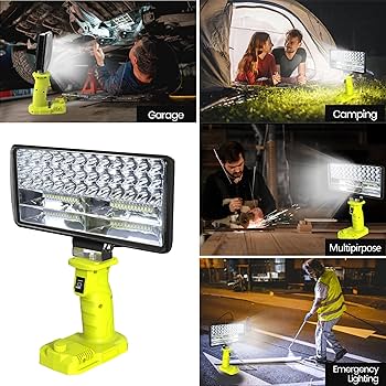 Cordless Work Light, 4000 Lumen Flashlight, Compatible with